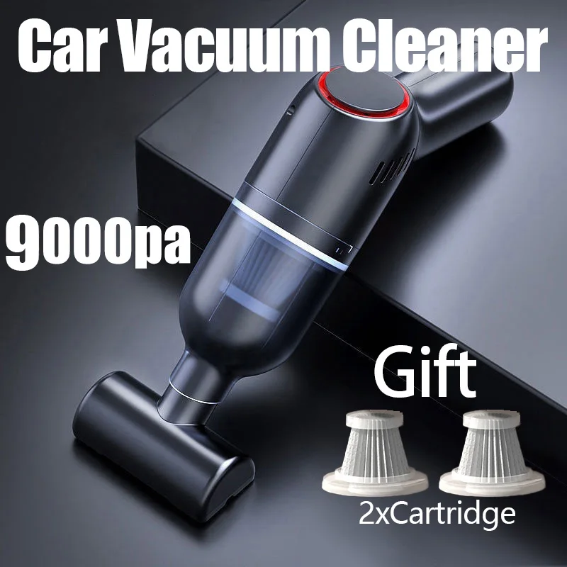 

9000Pa Wireless Car Vacuum Cleaner Cordless Handheld Auto Vacuum Home & Car Dual Use Mini Vacuum Cleaner With Built-in Battrery