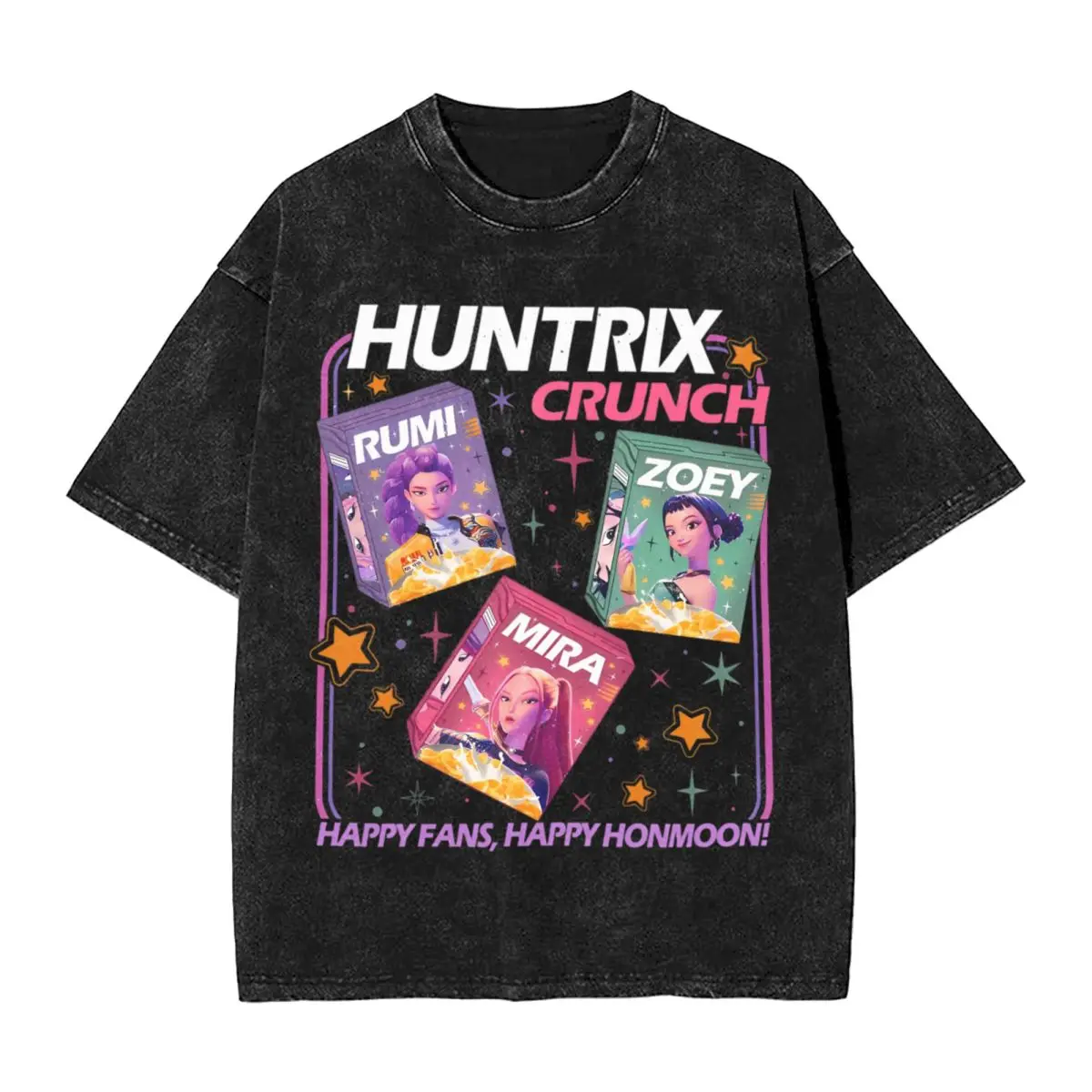 

Мужчины Kpop Demon Hunters Huntrix Girl Rumi Zoey Mira Футболки Одежда Летняя винтажная футболка с коротким рукавом и круглым вырезом Дизайнерская футболка