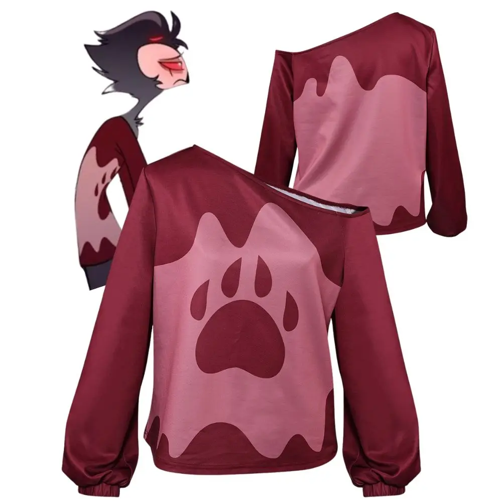 Fantasia Helluva Anime Boss Stolas Cosplay mujer camisa disfraz trajes niñas camisas de manga larga traje de Carnaval de Halloween