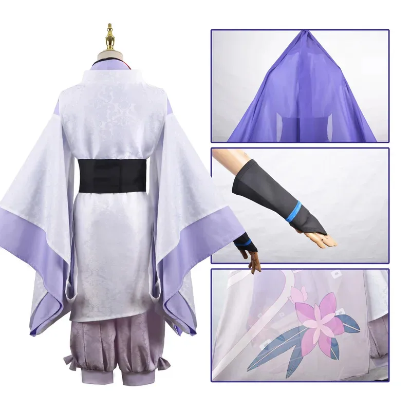 【Wetrose】متوفر في المخزون Genshin Impact Scaramouche Wanderer The Divine Will Past Cosplay مجموعة كاملة من ألعاب حفلات الهالوين