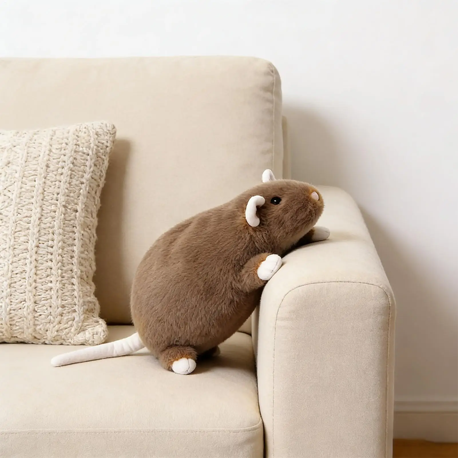 Pluszowa myszka, miękka, urocza maskotka, poduszka do przytulania dla kobiet, mężczyzn, dzieci, chłopców, dziewcząt, nastolatków, dorosłych, do salonu.