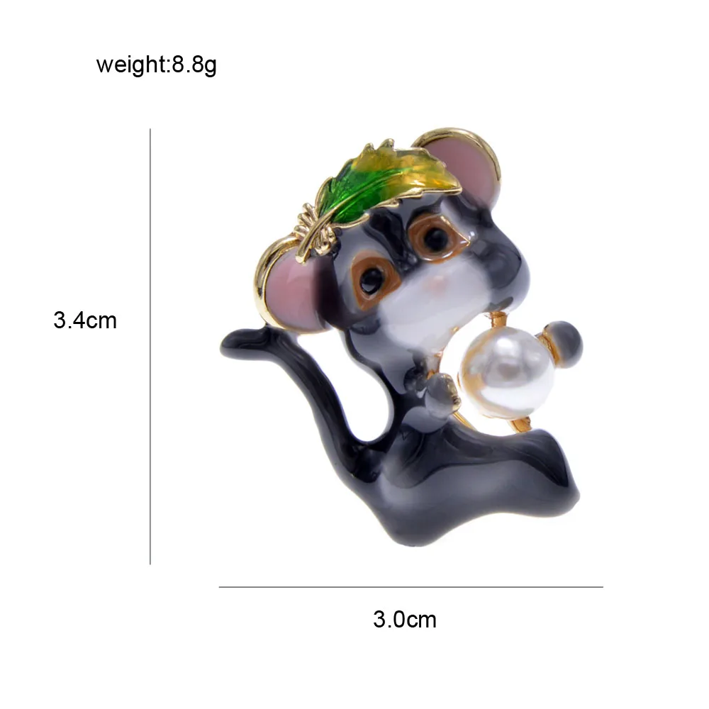 CINDY XIANG 4 Colors Choose Enamel Mouse Brooches For Kids Cute Little Animal Pin Chinese Mouse Year Gift Funny Jewelry Gift