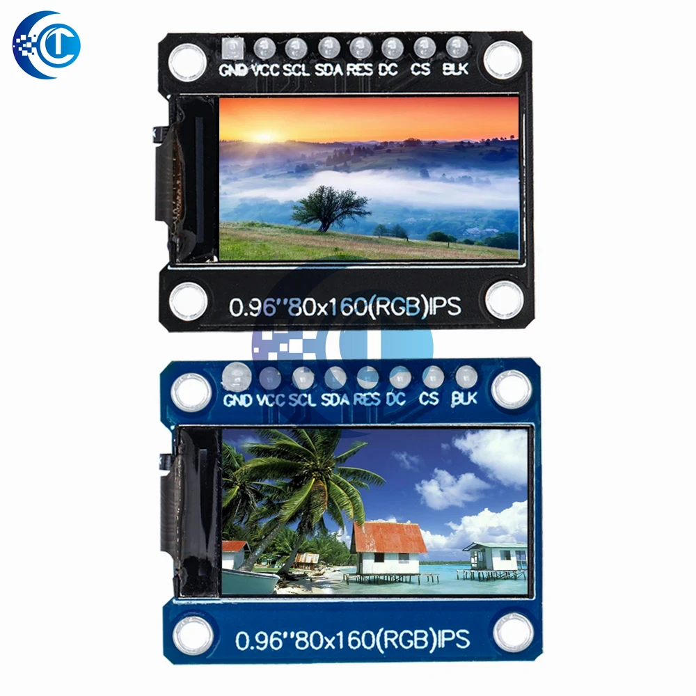 1pc 0.96/1.3 Inch TFT LCD Display Module ST7735 SPI Driver,65K Colors, 80x160 Resolution (Non-OLED), Compatible  for Arduino