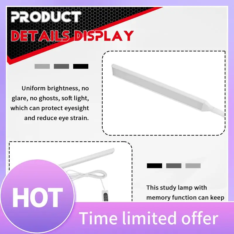 

B69C LED Desk Lamp, Swing Arm Table Lamp With Clamp, Flexible Gooseneck Task Lamp, Eye-Caring Architect Desk Light