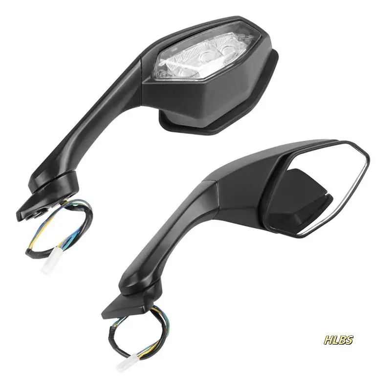 

Motorcycle Rear View Mirrors With Turn Signals For YAMAHA R1 R6 YZF-R1 YZF-R6 2017 2018 2019 2020