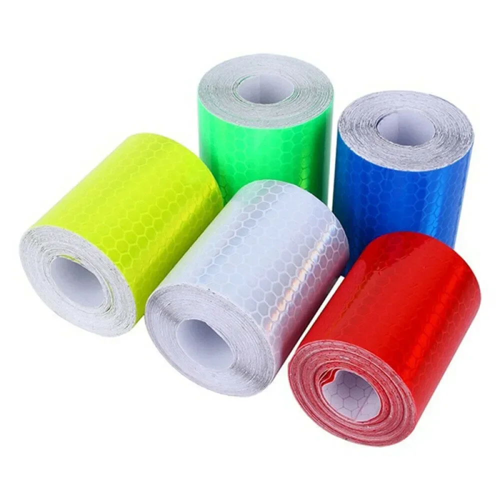 5x100cm Light Reflector Sticker Car Eflective Film Tape Strip Stickers White/Red /Yellow/Blue/Green Light Reflector Sticker