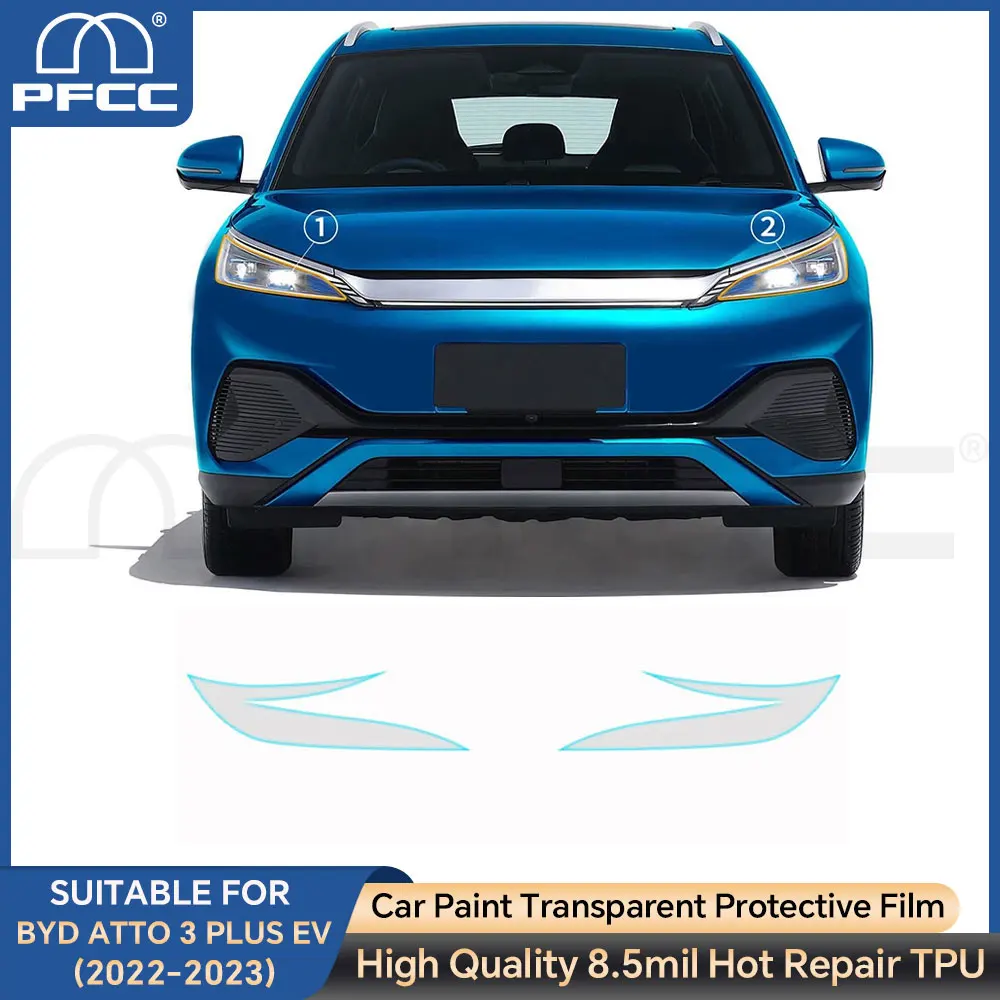 

For BYD ATTO 3 Plus EV 2022 2023 Car Rearview Film PPF TPU Car Protective Film Transparent Body Sticker Paint Protection Film