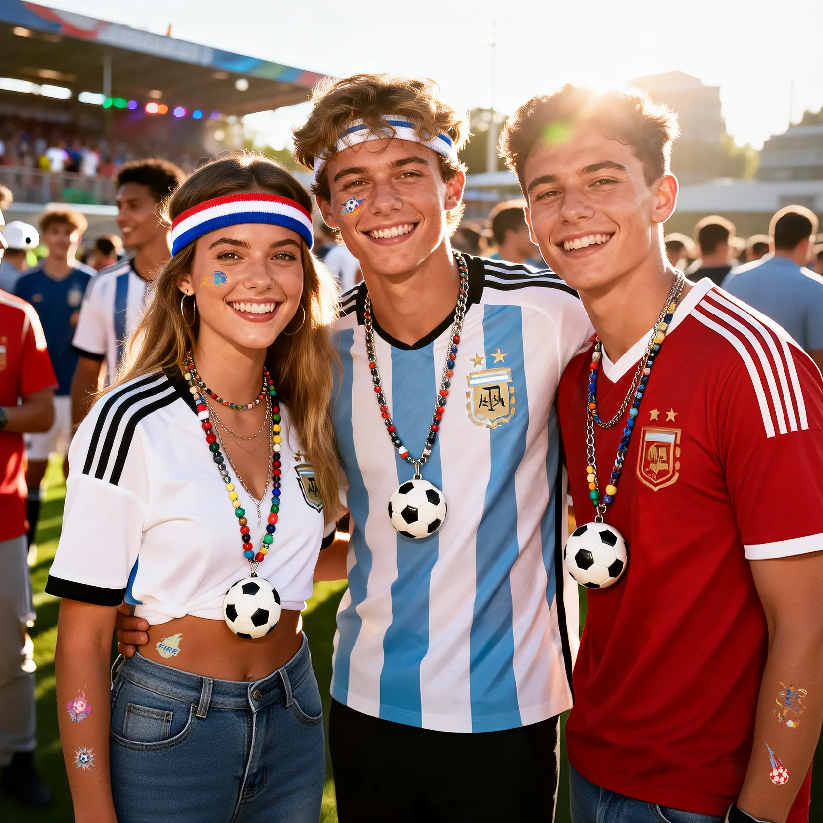 Pegatina de Tatuaje para el Evento Mundial 2026, para Deportes, Partidos de Fútbol, Juegos, Fiestas, Reuniones