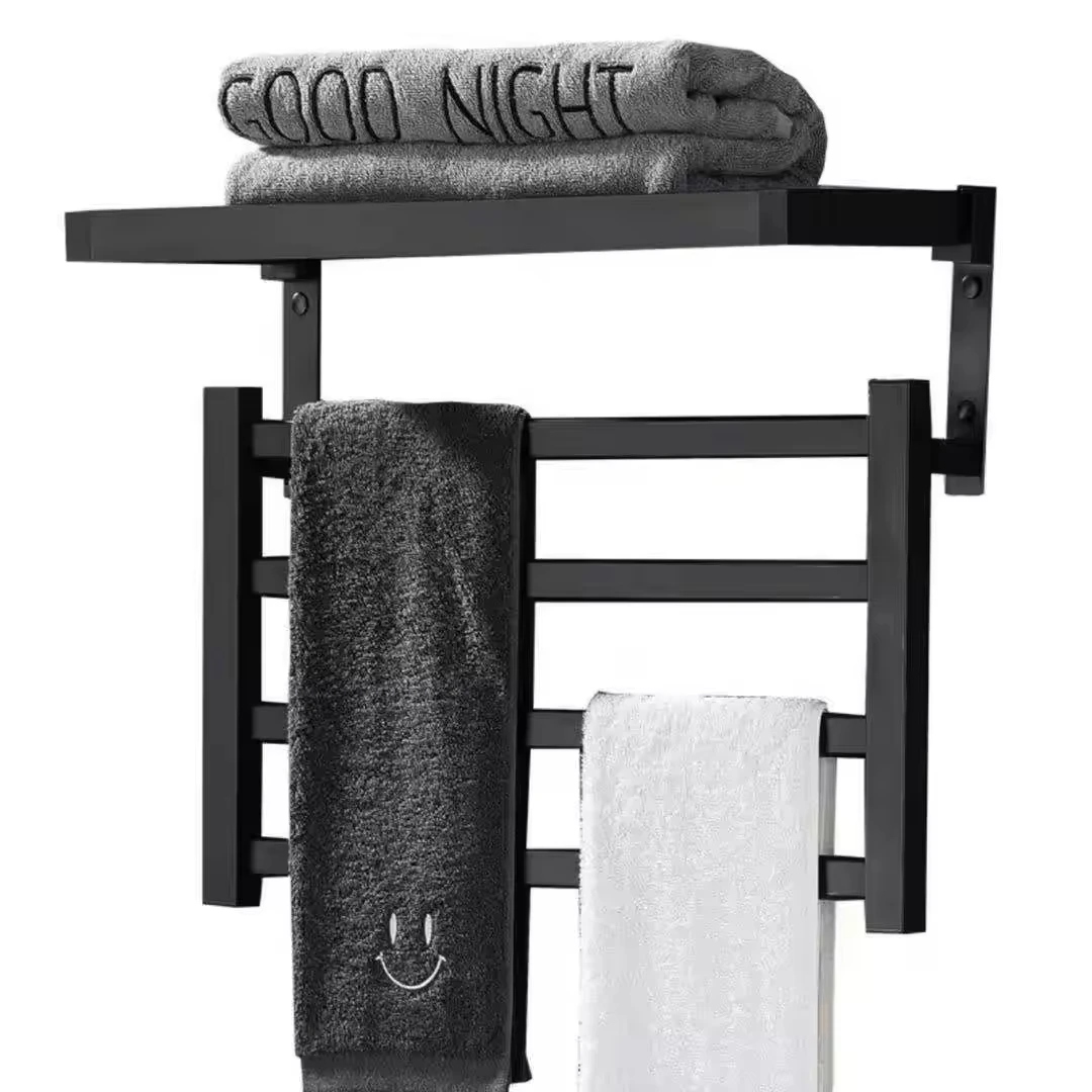 

Современная одинарная электрическая вешалка для полотенец из нержавеющей стали с подогревателем, сушилка для ванной комнаты в отеле, теплая стойка, один стиль