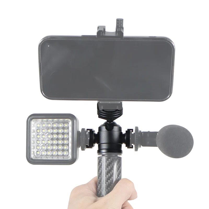 Mini Stativ Swivel Ball Kopf mit Kalten Schuh Mount Adapter für DSLR Kamera Monitor Vlog Flash Licht Mikrofon Magie Arm stehen – Detail 11