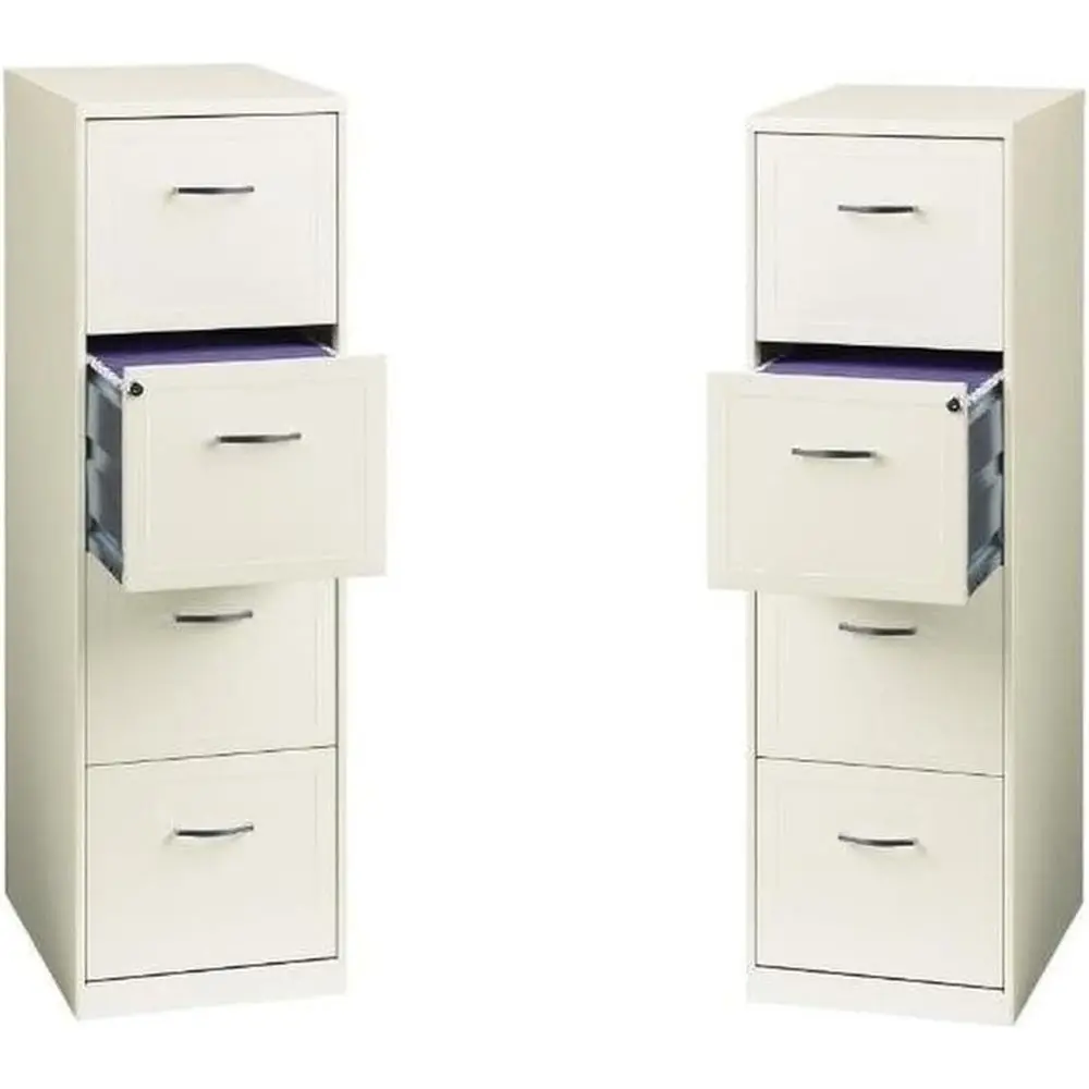 

Pair of 18 Deep Pearl White Cabinets for Veal Storage