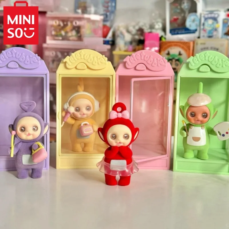 

Miniso Anime Teletubbies Shopwindow Series Box Doll Kawaii Collection Ornaments Desktop Decoration Model Toy Birthday Gift