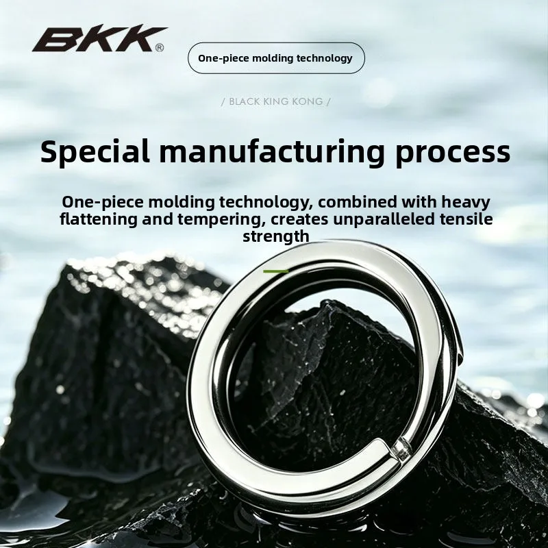 BKK Heavy Duty Split Rings Stainless Steel Fishing Split Ring Lure Connector for Saltwater Freshwater Fishing Accessories view 4