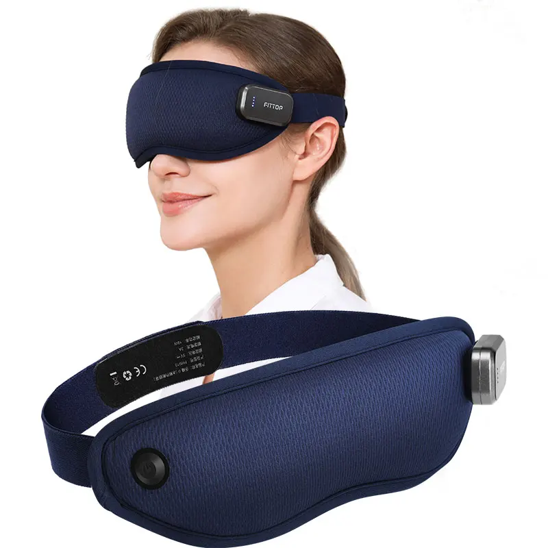 Custom vibration eye care mask equipment smart electric eye massager with heat compression