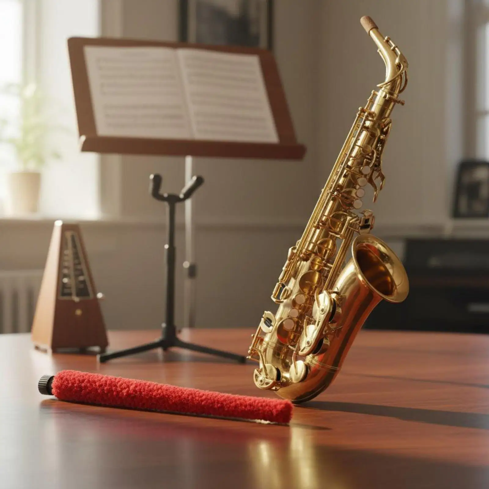 Saxophone Brush Durable Polyester Cleaning Tool Comprehensive Swab for Saxophone Instrument Maintenance