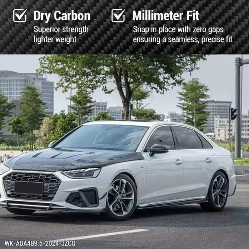 

Auto Body System Car Parts 2021 2024 3K 12K Forged Dry Carbon Engine Cover Bonnet A4 B9.5 Carbon Fiber Hood for 2020-2025
