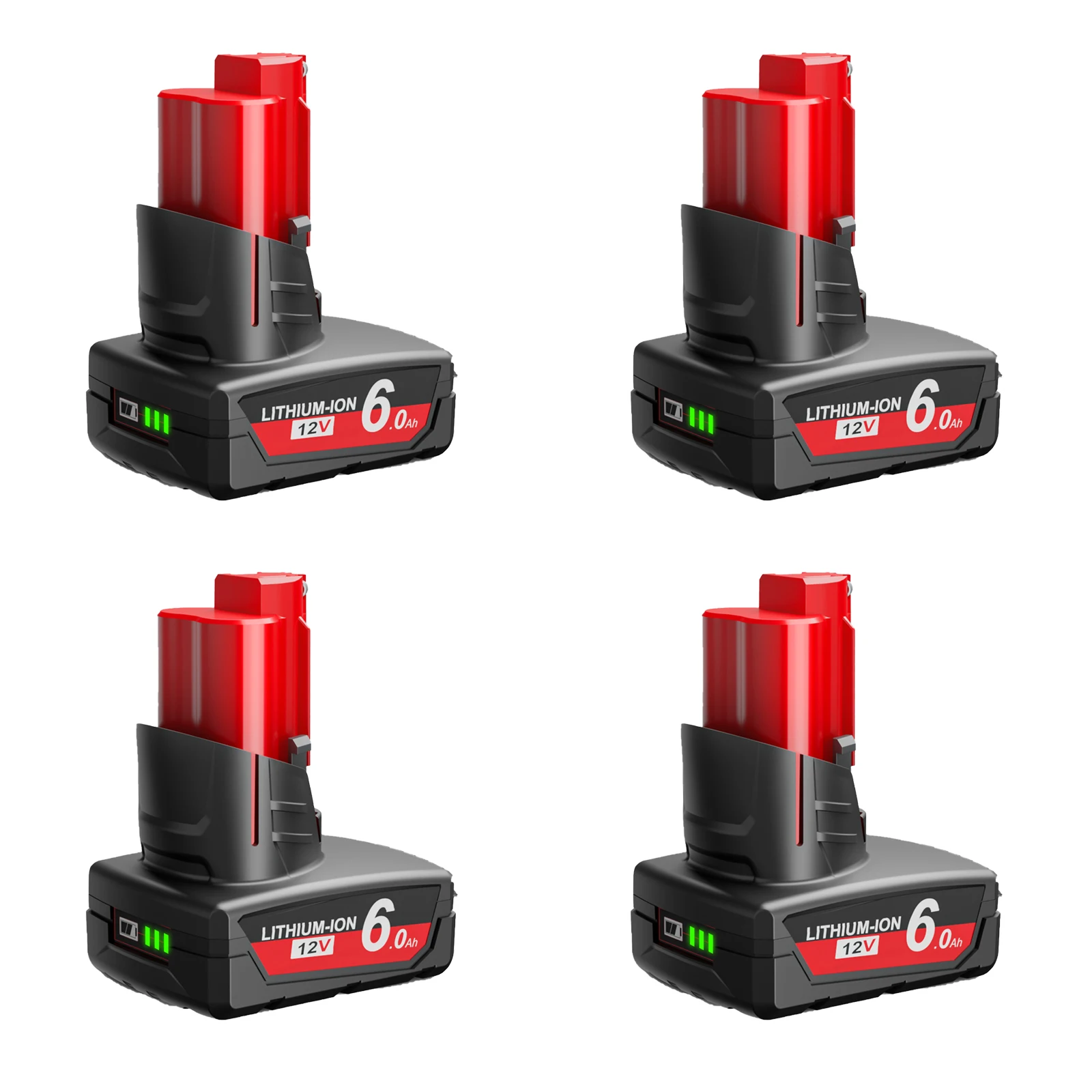Voor Milwaukee M12 Batterij 12V 6.0Ah Oplaadbare Batterij met Licht Voor Milwaukee M12 Tool 48-11-2402 48-11-2411 48-11-2401