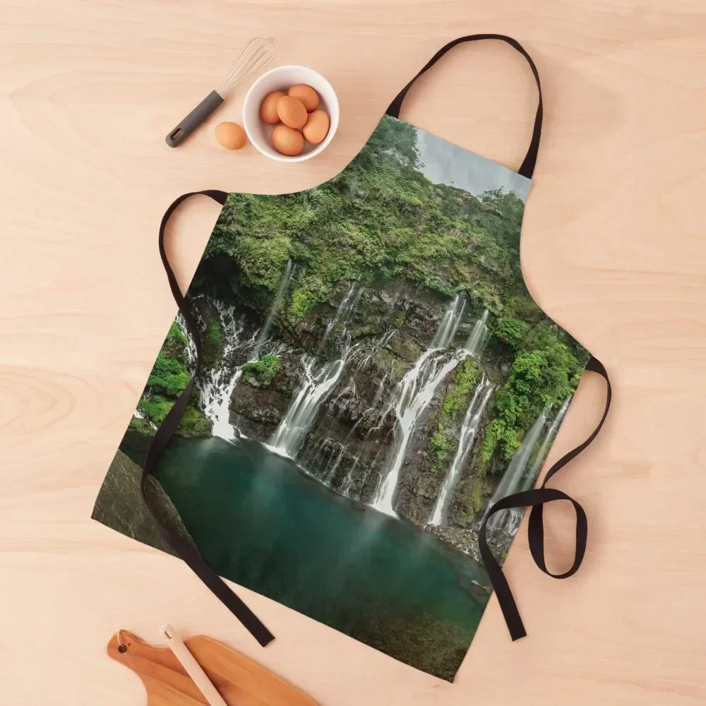 Langevin waterfall, Reunion island Apron Kids For Women Kitchen Kitchens Men Apron