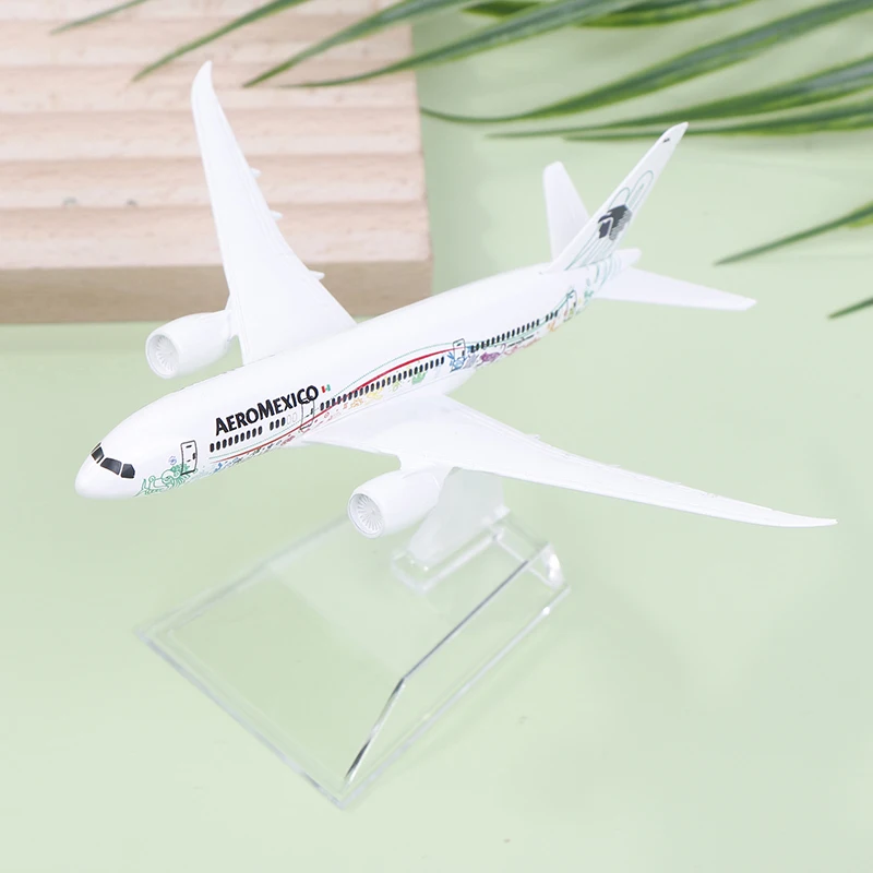 16cm 1/400 Scale Alloy Metal Mexican Air AEROMEXICO B787 Airlines Airplane Model Boeing 787 Airways Plane Model Diecast Aircraft