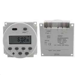 CN101A Timer Switch AC/DC 12V 24V 110V 120V 220V 230V 240V Digital LCD Power Week Mini Programmable Time Switch Relay 8A to 16A
