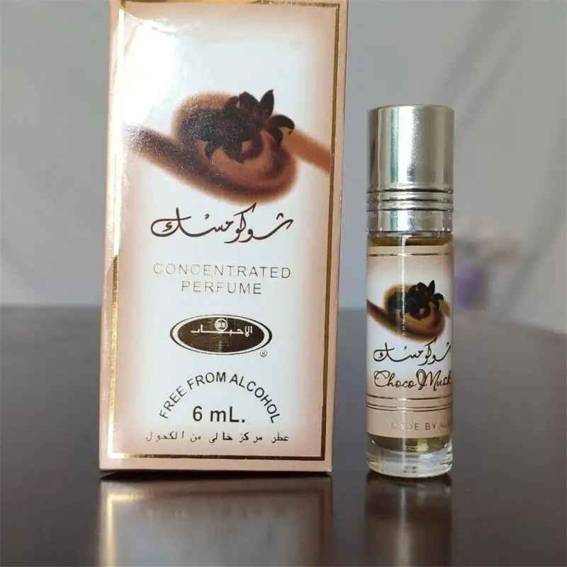 6ml rolo muçulmano em óleo essencial perfume notas florais fragrância duradoura mulheres homens perfumes sem álcool desodorização corporal