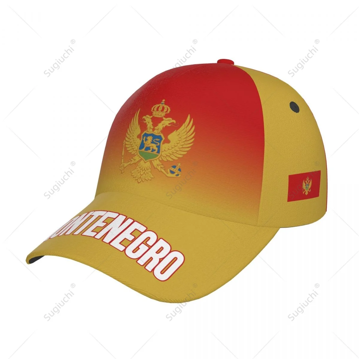 Unisex Baseball Cap Hat Montenegro Flag Gradient Color 3D Printing for Tennis Outdoor Bike Bicycle Golf Baseball Sports Fans