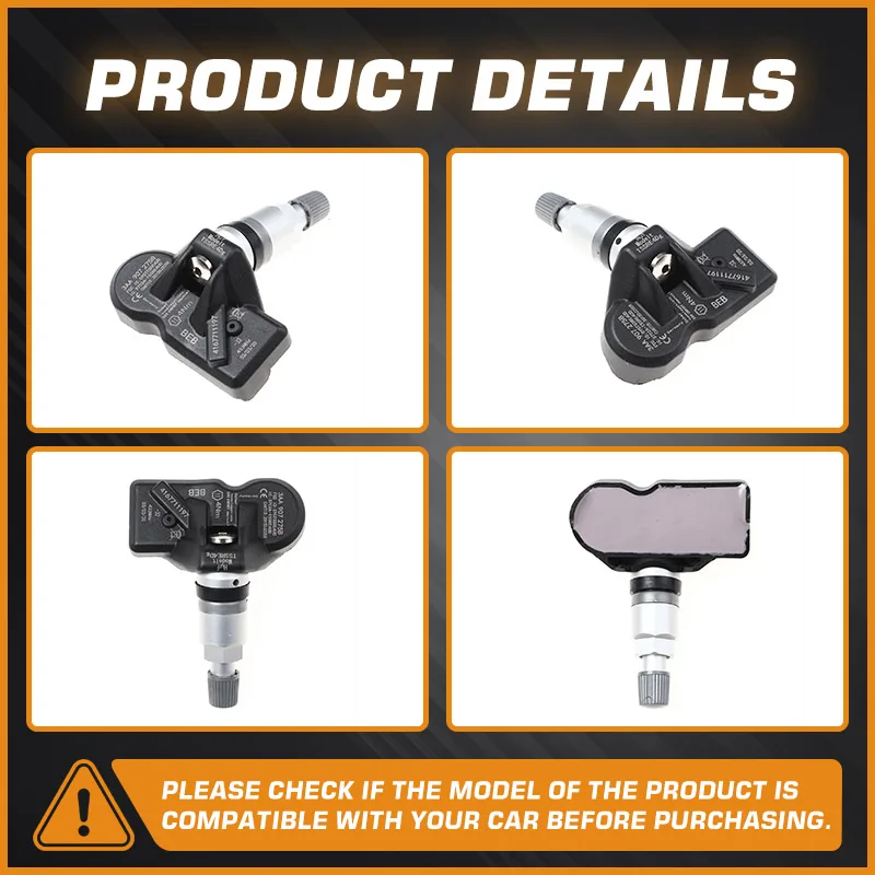 مستشعر ضغط إطارات السيارة TPMS لسيارة Volkswagen Passat CC 2008-2018 Volkswagen Tiguan 2007-2015 Passat 2010-2014 3AA907275 433 MHz #2