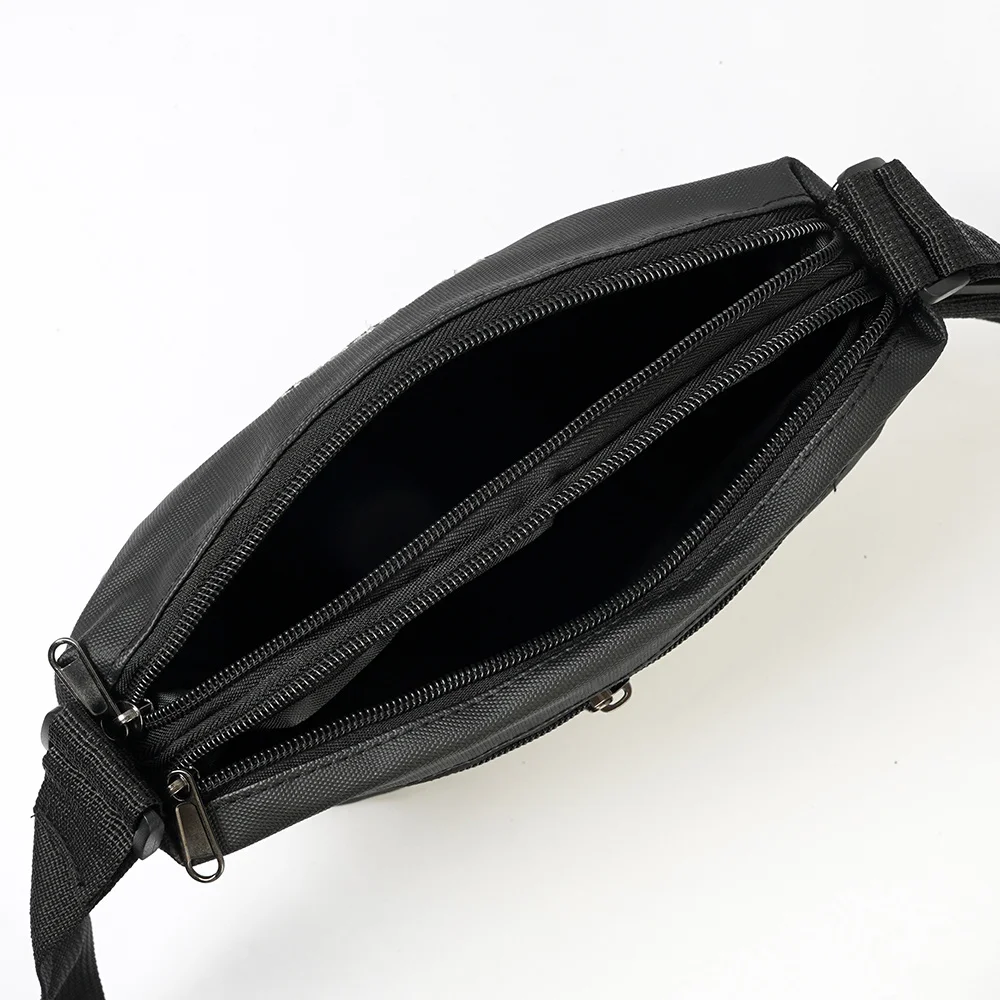Unisex Wasserdichte Oxford-Stoff Umhängetasche Minimalistischer Buchstabendruck Große Kapazität Multi-Taschen Lässige Schultertasche – Detail 6