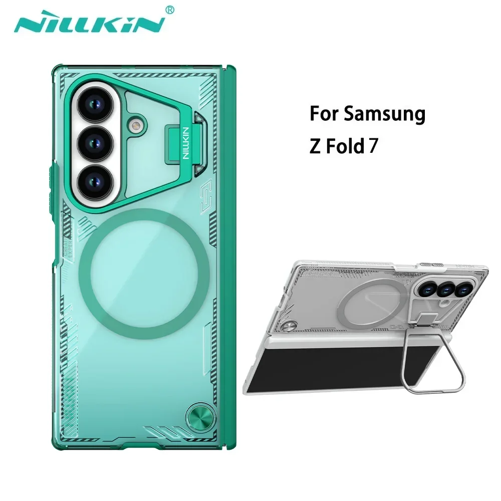 

Nillkin MagSafe Case For Samsung Galaxy Z Fold 7 Fold7 5G Magnetic Shockproof Cover With Lens Holder