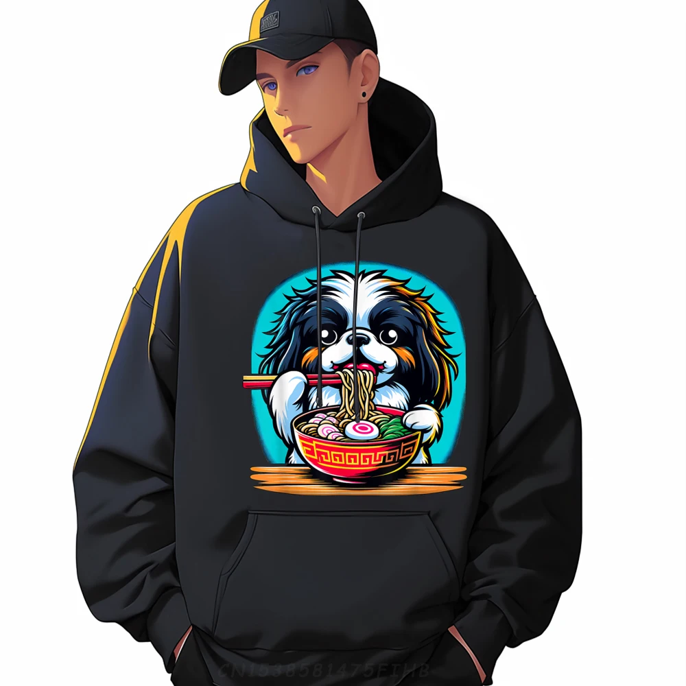 

Kawaii Japanese Chin Dog Ramen Free Shippping Items Lowest Prices Couples Summer Funny Hoodie Normal