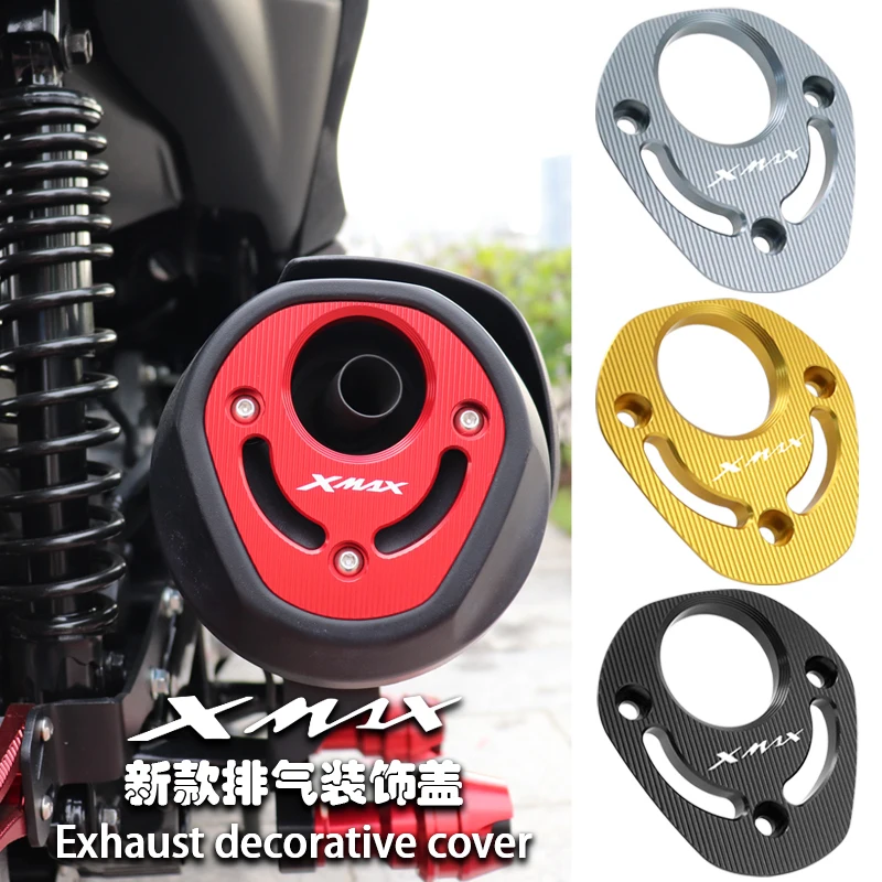 

Аксессуары для мотоциклов для YAMAHA XMAX 300 XMAX 250 X-MAX XMAX 300 250, алюминиевая выхлопная труба с ЧПУ, тепловые защитные крышки