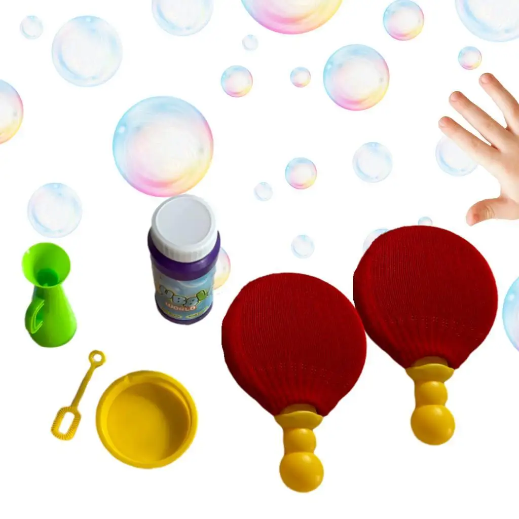 Soluzione di bolle inarrestabile Giochi da giardino giocattolo Gioco da ping pong con sapone