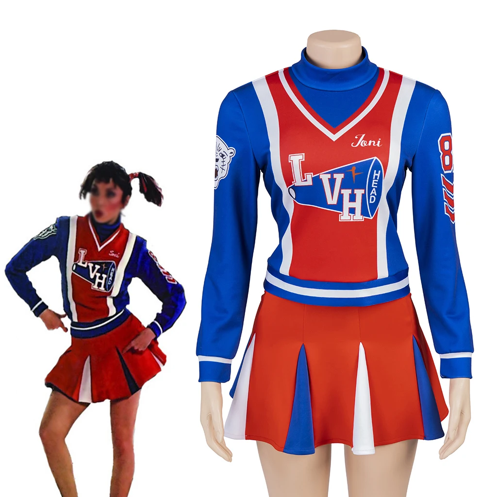 Toni Basil Cosplay Musical Cheerleader Costume Women Girls Cheerleading Sports Uniform Skirts Suit Carnival Stage Show Outfits