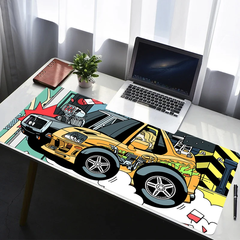 

Mouse Pad PC Non Slip Rubber Mousepad Laptop Gamer Cabinet Cartoon Keyboard Pad Office Computer Gaming Desk Sports Car Mouse Mat