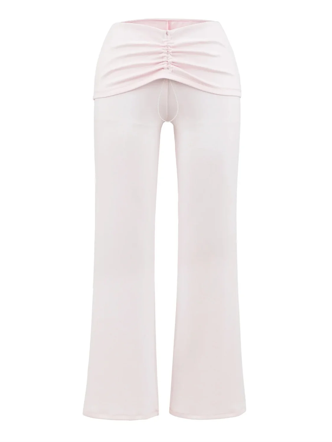 Pantaloni a gamba dritta pieghettati in due pezzi falsi retrò americani Pantaloni sportivi da ragazza caldi casual comodi da donna Autunno versatile