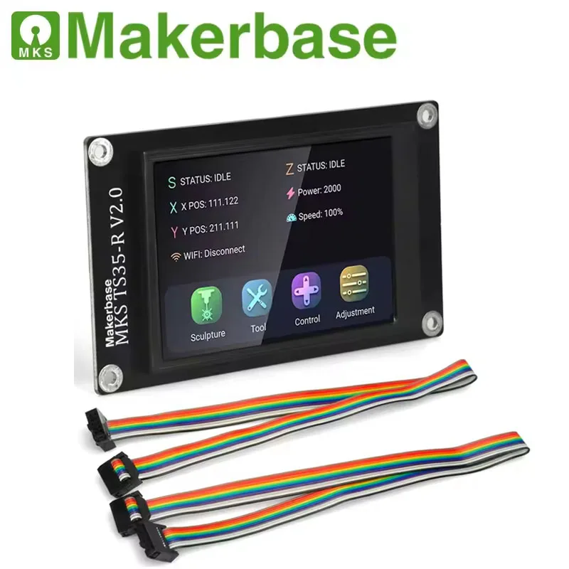 

Makerbase MKS TS35-R V2.0 сенсорный экран умный дисплей 3,5 "TFT ЖК-экран для MKS DLC32 автономного управления настольный лазерный гравер