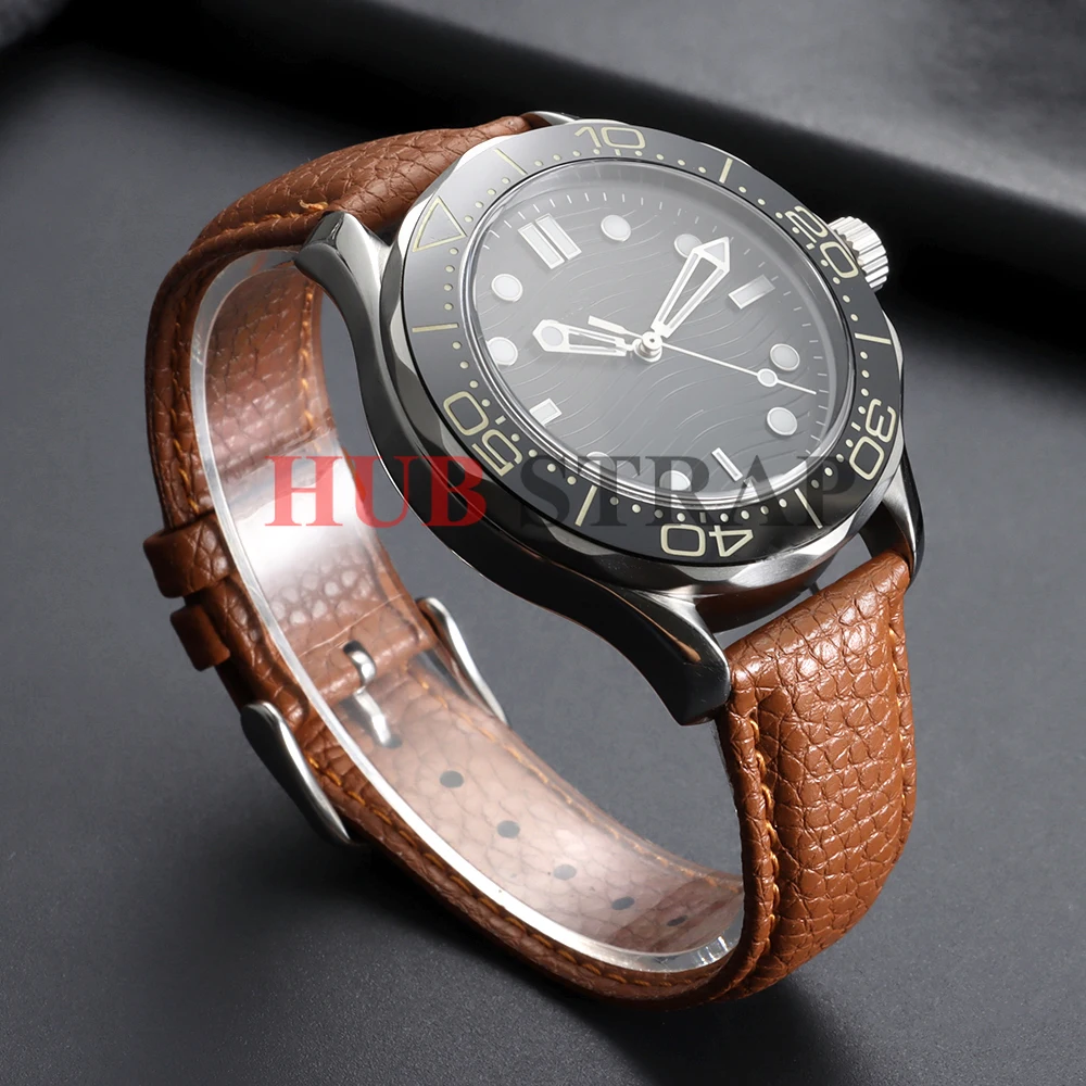 10/12/14/16/18/19/20/21/22 mm Litchi-Muster Leder-Uhrenarmband für Herren und Damen, hochwertiges Armband mit Werkzeug – Detail 7