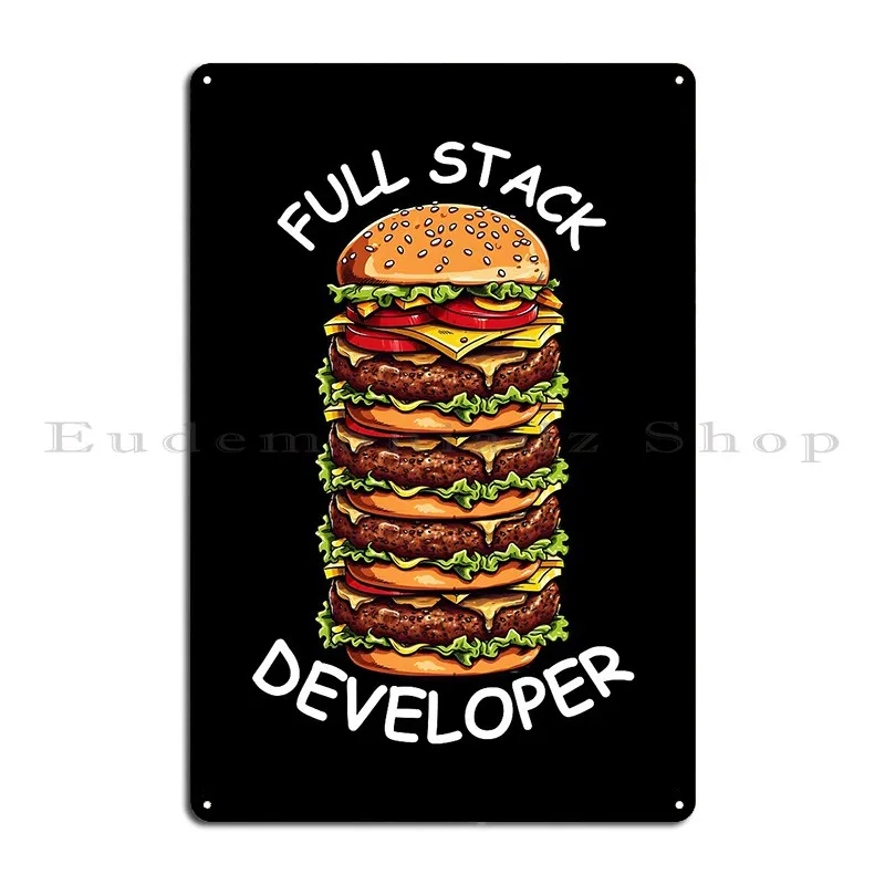 كامل المكدس المطور لوحة معدنية المرآب مضحك مخصص جدارية مطبوعة تين تسجيل ملصق #2