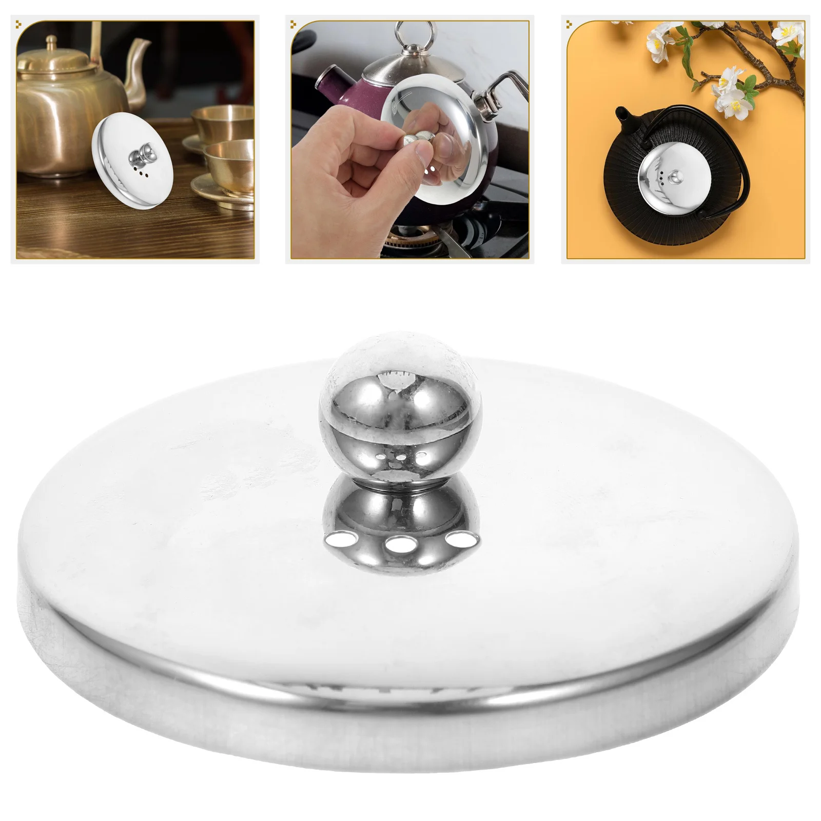 

Сменная крышка чайника 8,1 см, крышка из нержавеющей стали для чайника, ситечко, заварочная кружка, чашка, аксессуары для заваривания