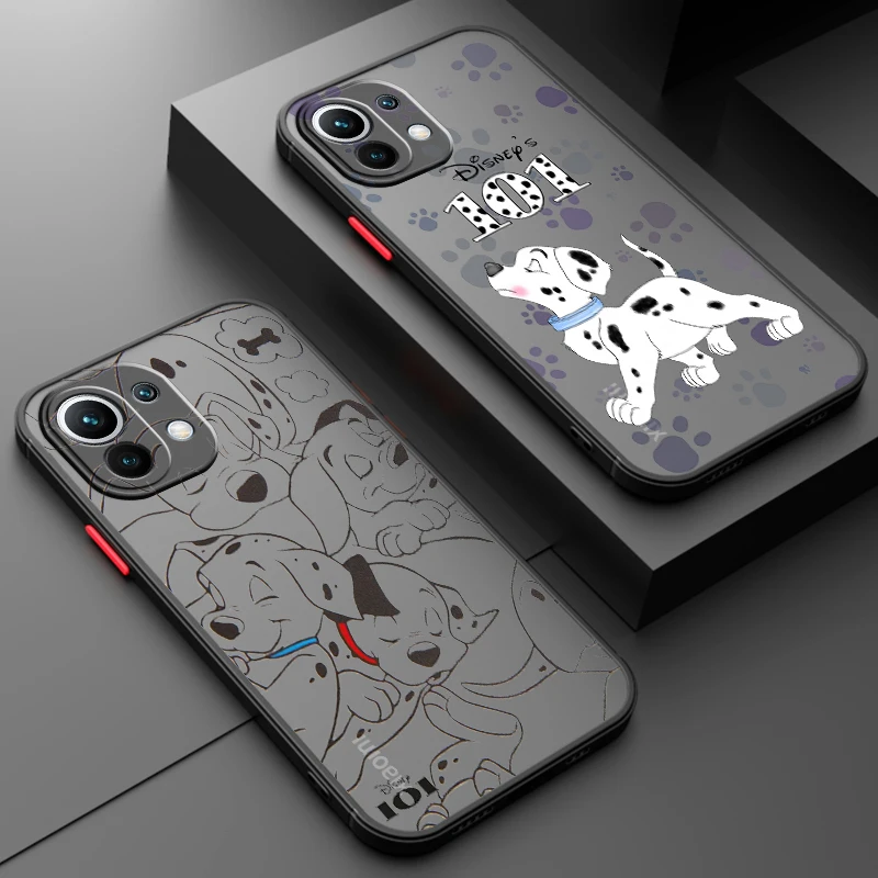 101 Spotted Dog Disney Cute Frosted Translucent For Xiaomi Mi 13 12 12T 11T 11 11i 10T 10 9T Pro Lite Ultra 5G Matte Phone Case