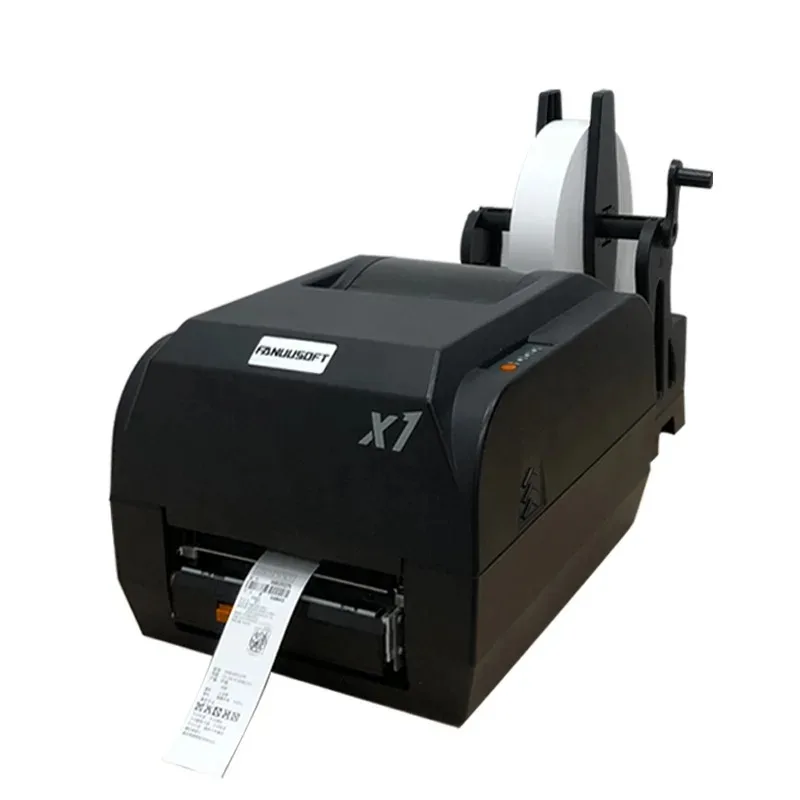 Industrial Grade Thermal Transfer Ribbon Label Printer Clothing Tag Washed Mark Satin Ribbon Printer Machine