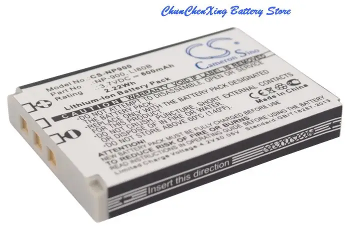 100% NEW 600mAh Battery for MINOLTA DiMAGE E40, DiMAGE E50, For MINOX DC 4211, DC 5222, DC 6311, DC6011