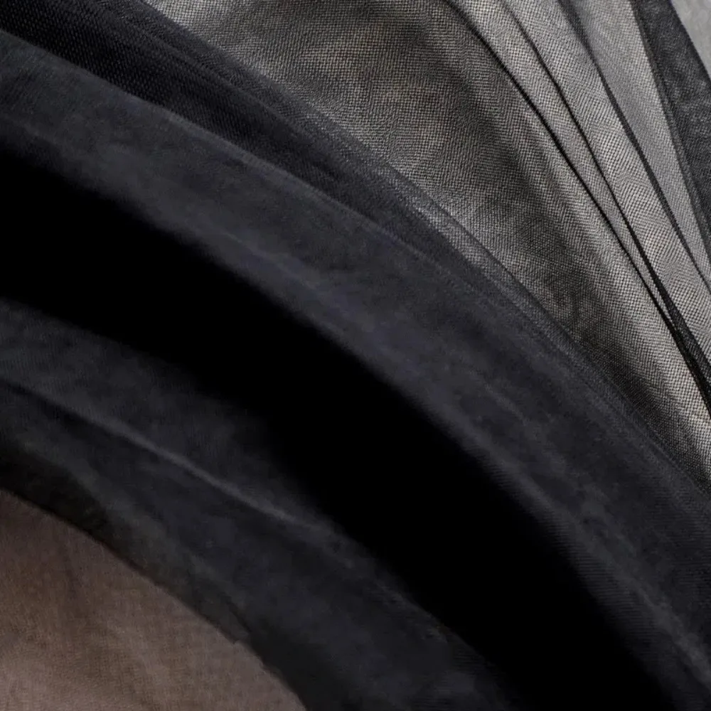 

Fashion 1yard/150cm Soft Mesh Fabric Encrypt Solid Color Lace Mesh Yarn Gauze Curtains Cloth for Wedding Dresses