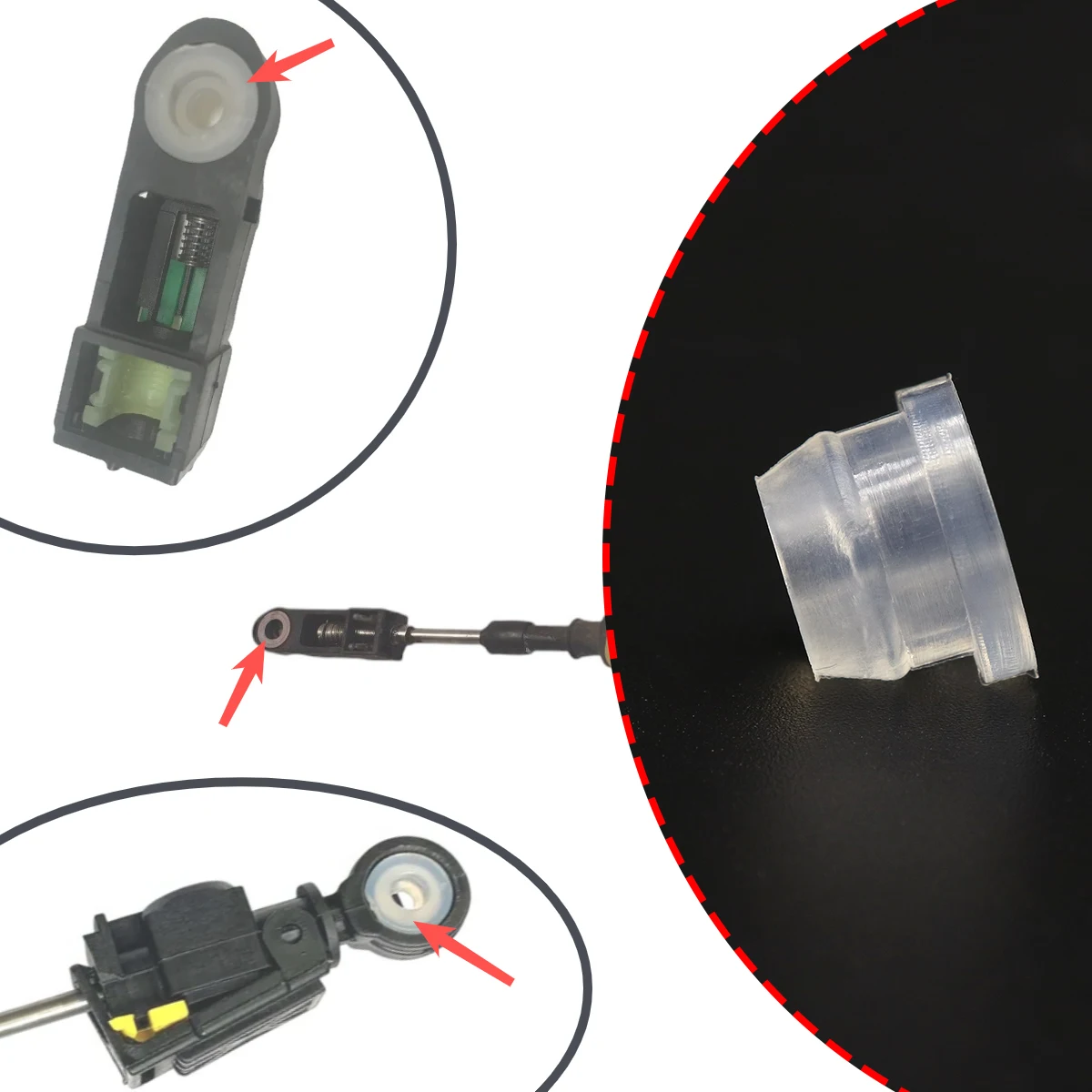 10Pcs Gear Shift Cable Bushing Gearbox Pull Head Lever Line Sleeve Transfer Case Retainer For Ford Fiesta MK5 2002 2001-2008