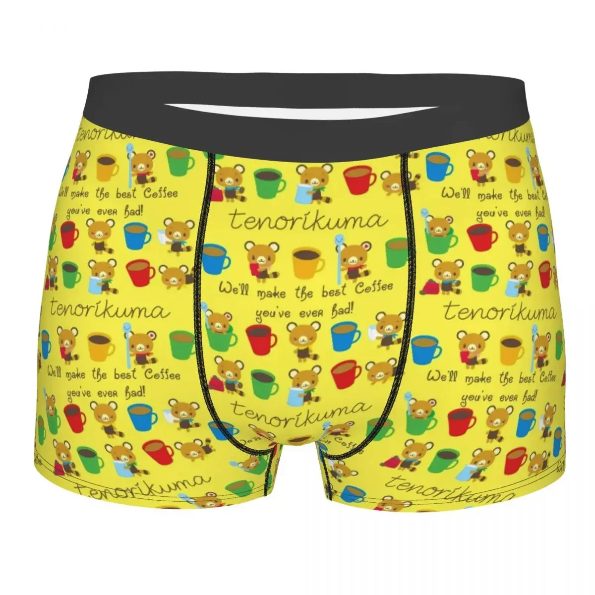 Custom Male Funny Cartoon Tenorikuma Sanrio Anime Bear Underwear Boxer Briefs Breathable Shorts Panties Underpants