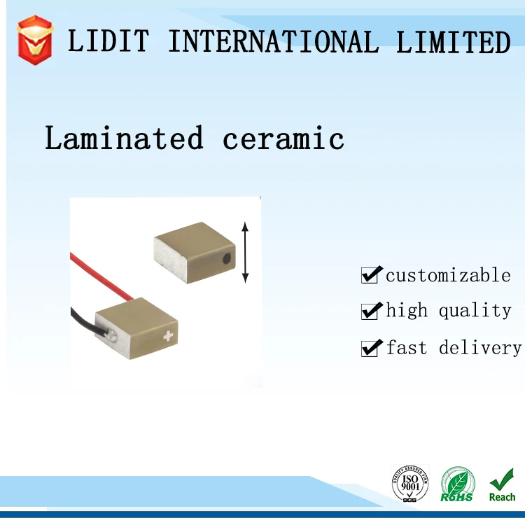 Multilayer Square Piezoelectric Ceramic Sheet Electrical Ceramics For Various Applications