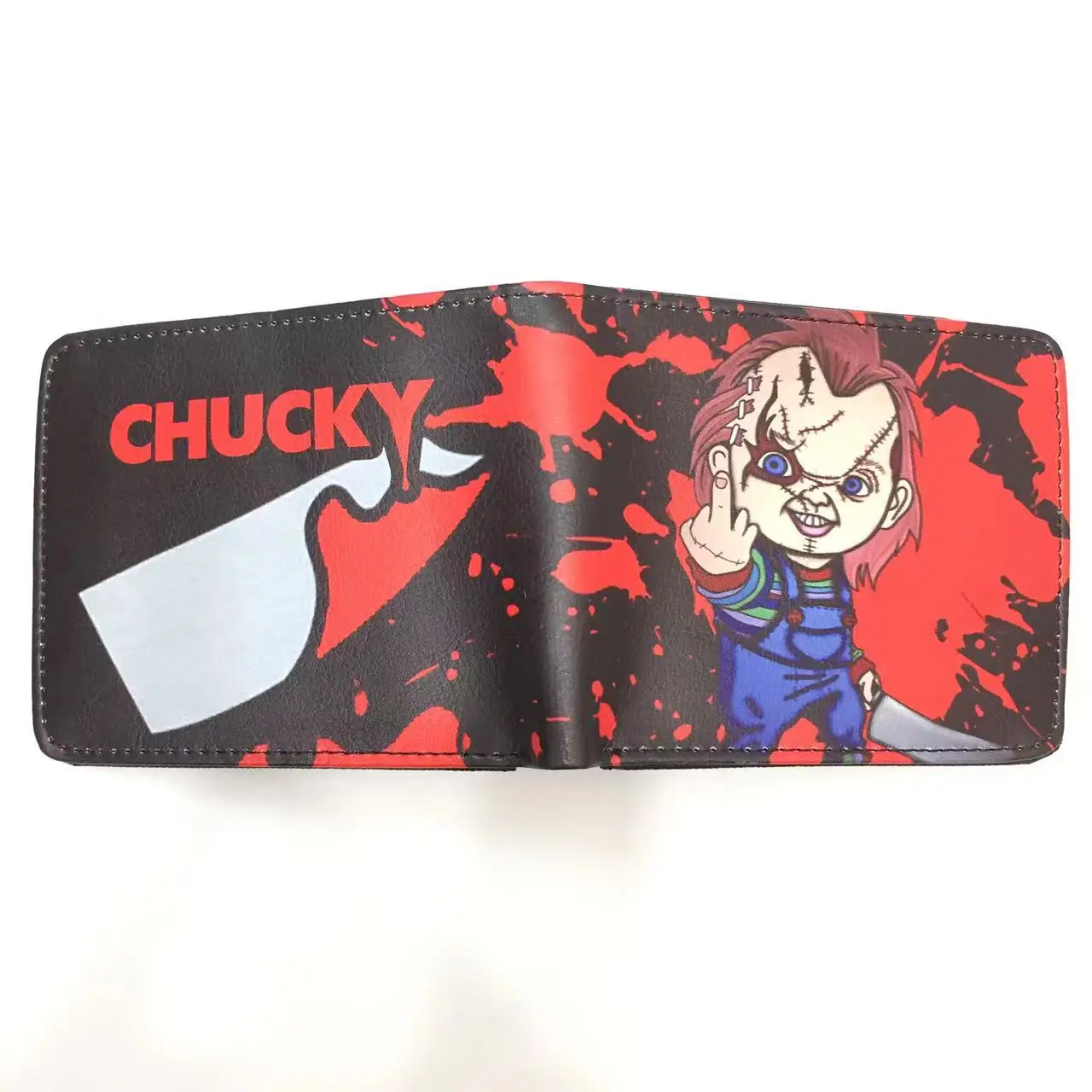 Hot Sell Horrible Wallet Cartoon Short Coin Purse for Young Kids Wholesale