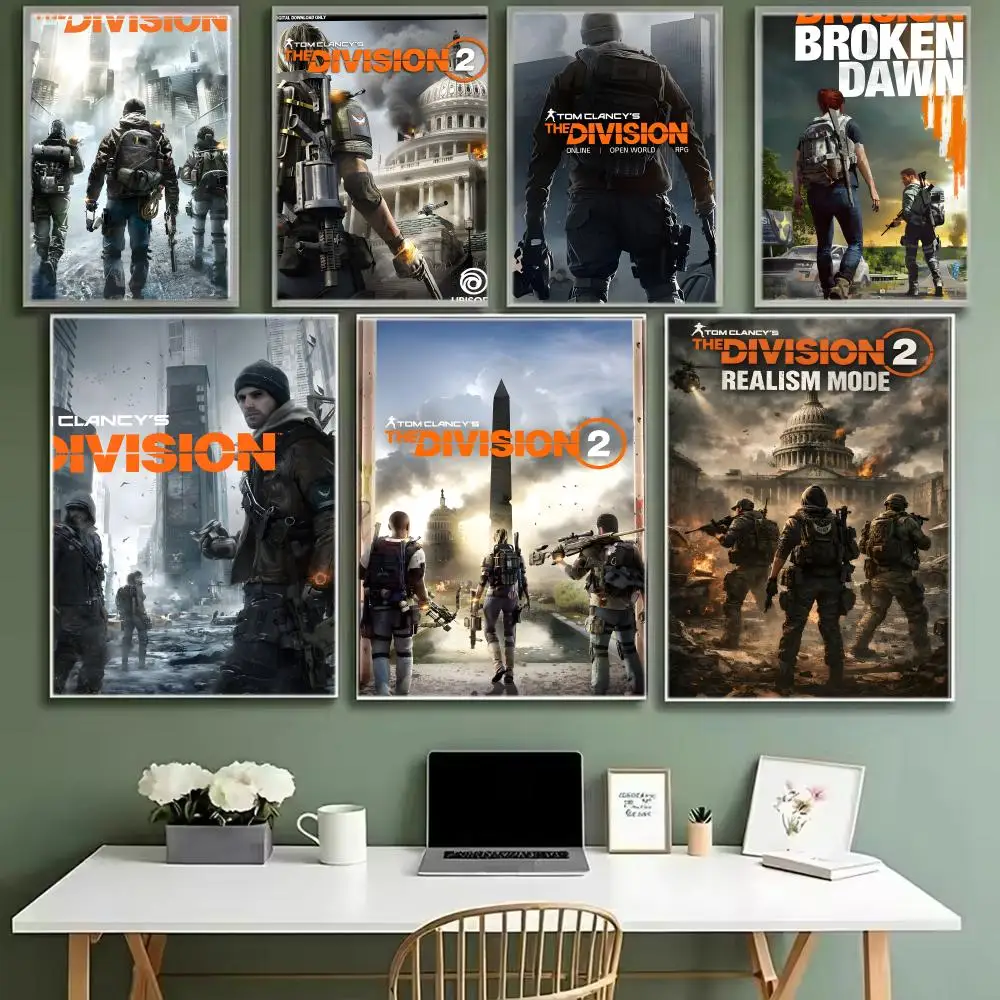 Tactical Game T-Tom Clancys The Division Poster  Iconic Poster Wall Art Print Poster Decorative Mural Home Decor Gift Unframed