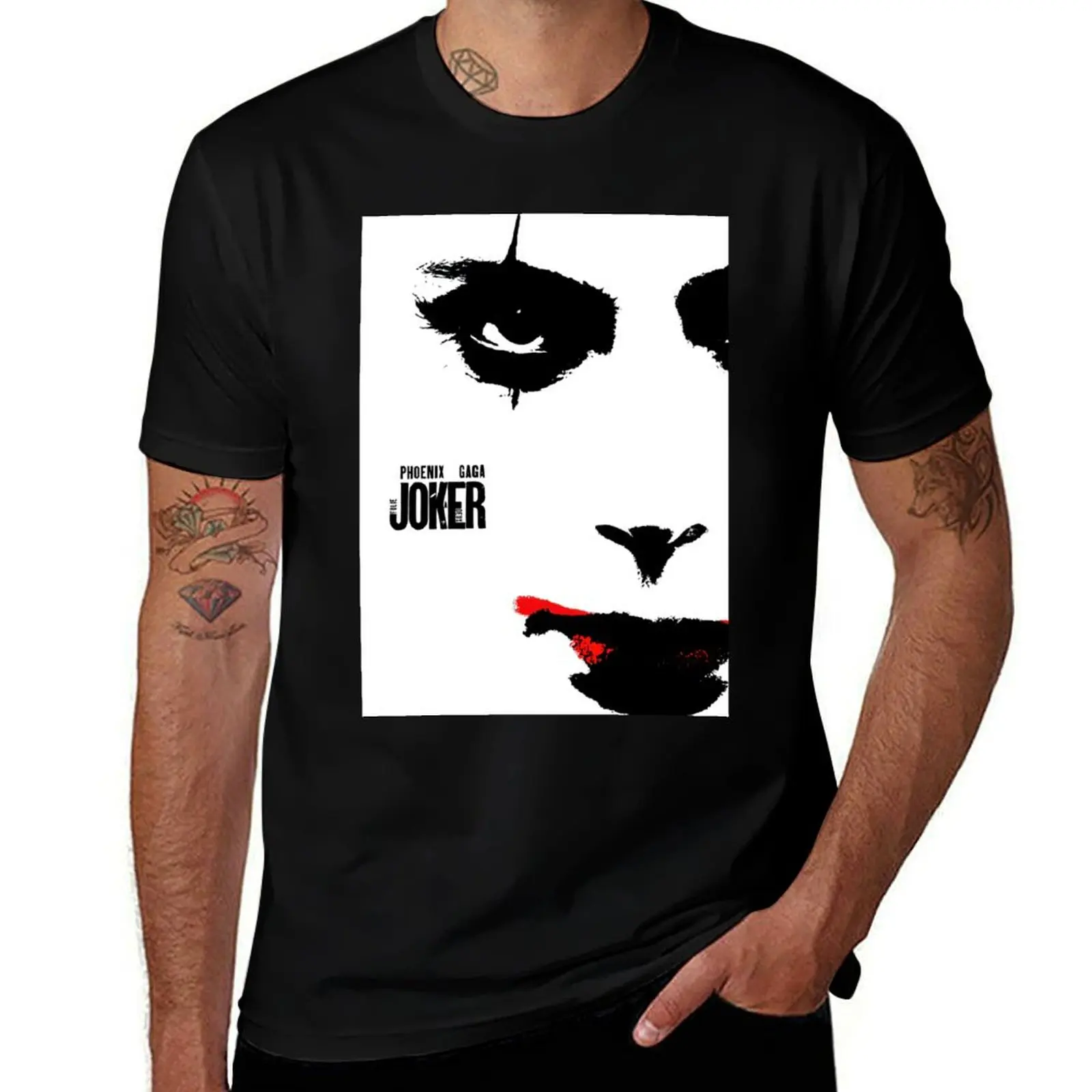 

joker folie à deux fan made poster T-Shirt anime affliction shirts essential t shirt black t-shirts for men