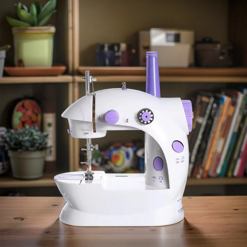 Cheap Mini DC Power Pedal Sewing Machine 505A New Condition Plastic Russian Manual Portable Sewing for Knitting